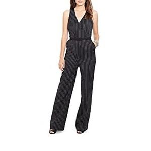 Lauren by Ralph Lauren Wrap Pinstripe Jumpsuit
